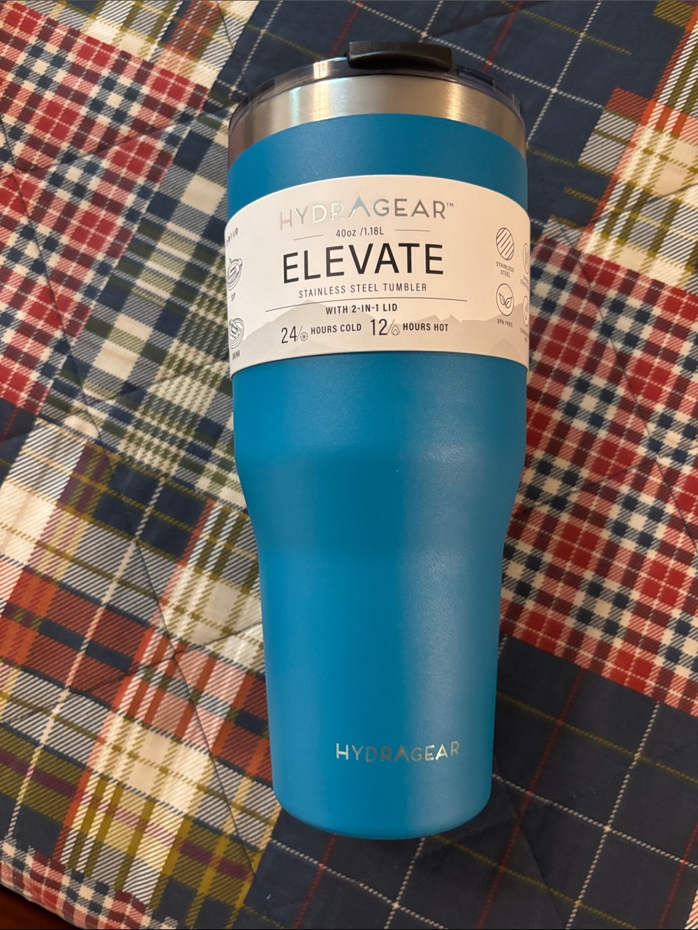 Elevate Stainless Steel Tumbler in teal